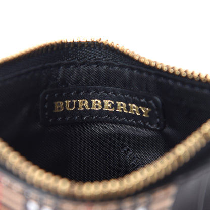 Burberry Mini Vintage Check Calfskin Somerset Coin Case Card Holder Antique Yellow 6 of 6