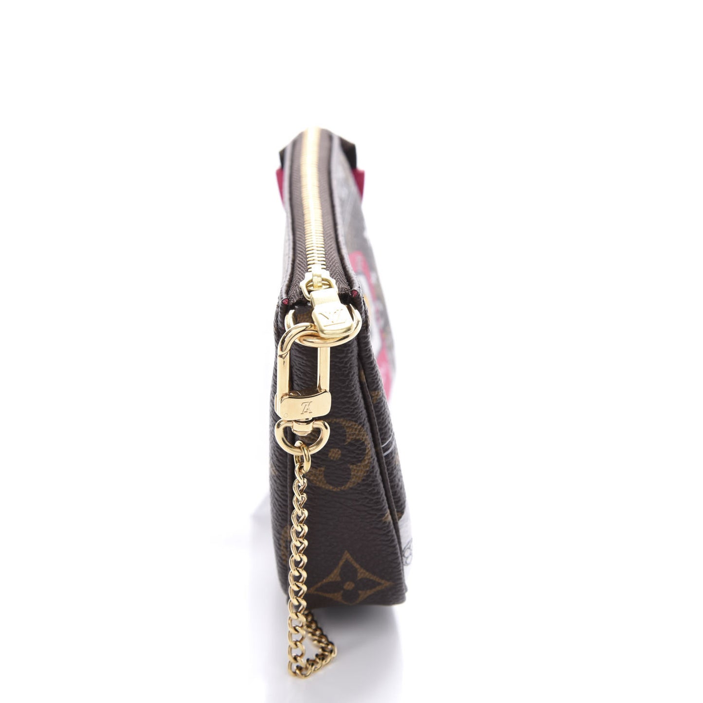 Monogram 2019 Christmas Animation Mini Courchevel Pochette Accessories Fuchsia