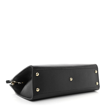 Gucci Pebbled Calfskin Medium Soho Top Handle Satchel Black 4 of 14