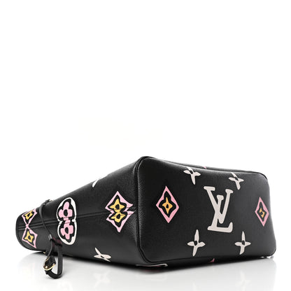 Louis Vuitton Monogram Giant Wild At Heart Neverfull MM Black 3 of 4