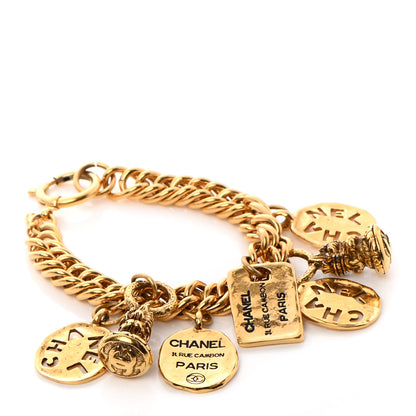 Chanel Metal Charm Bracelet Gold 1 of 8