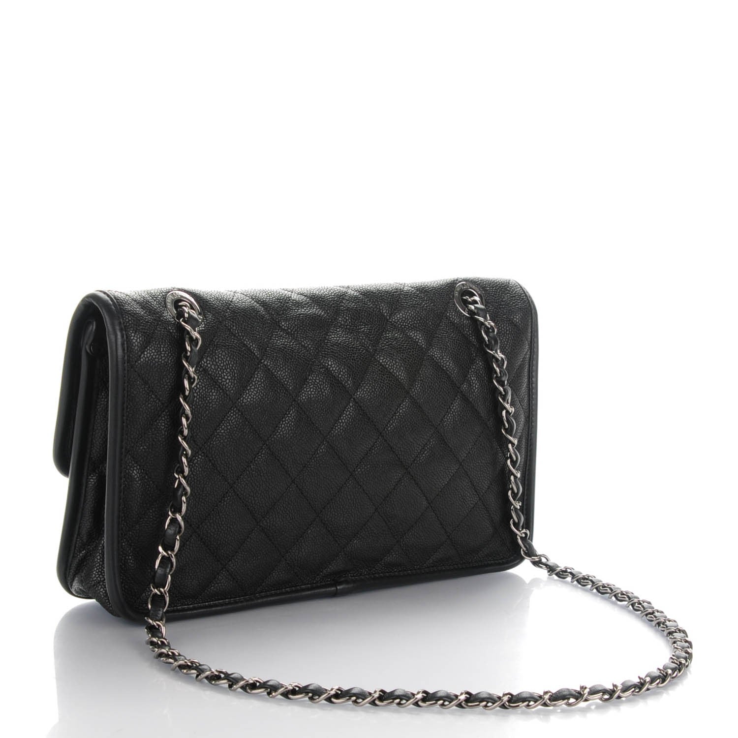 Chanel Caviar Quilted Medium French Riviera Flap Black 3 of 8