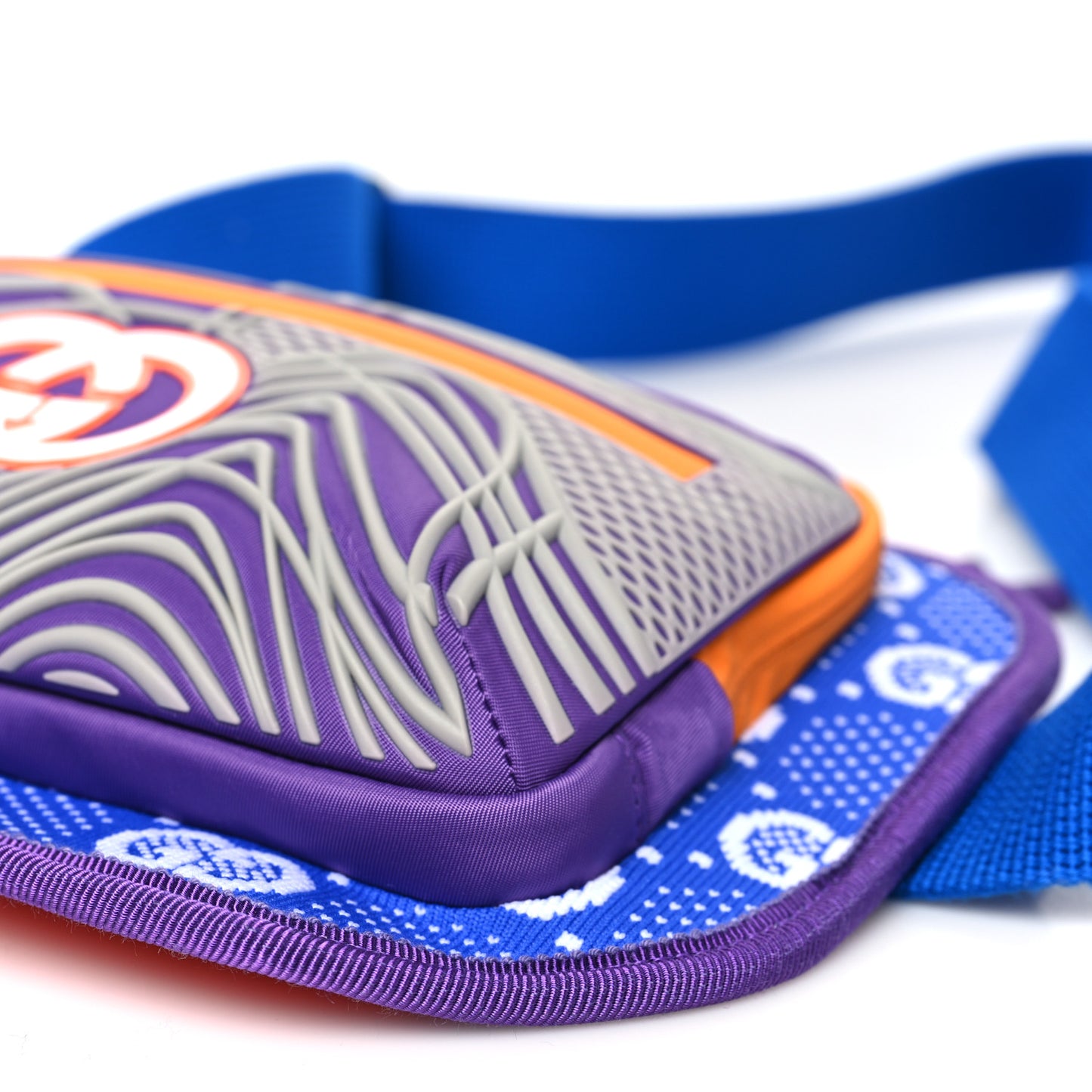 Jersey GG Monogram All Over Sporty Belt Bag Grey White Multicolor