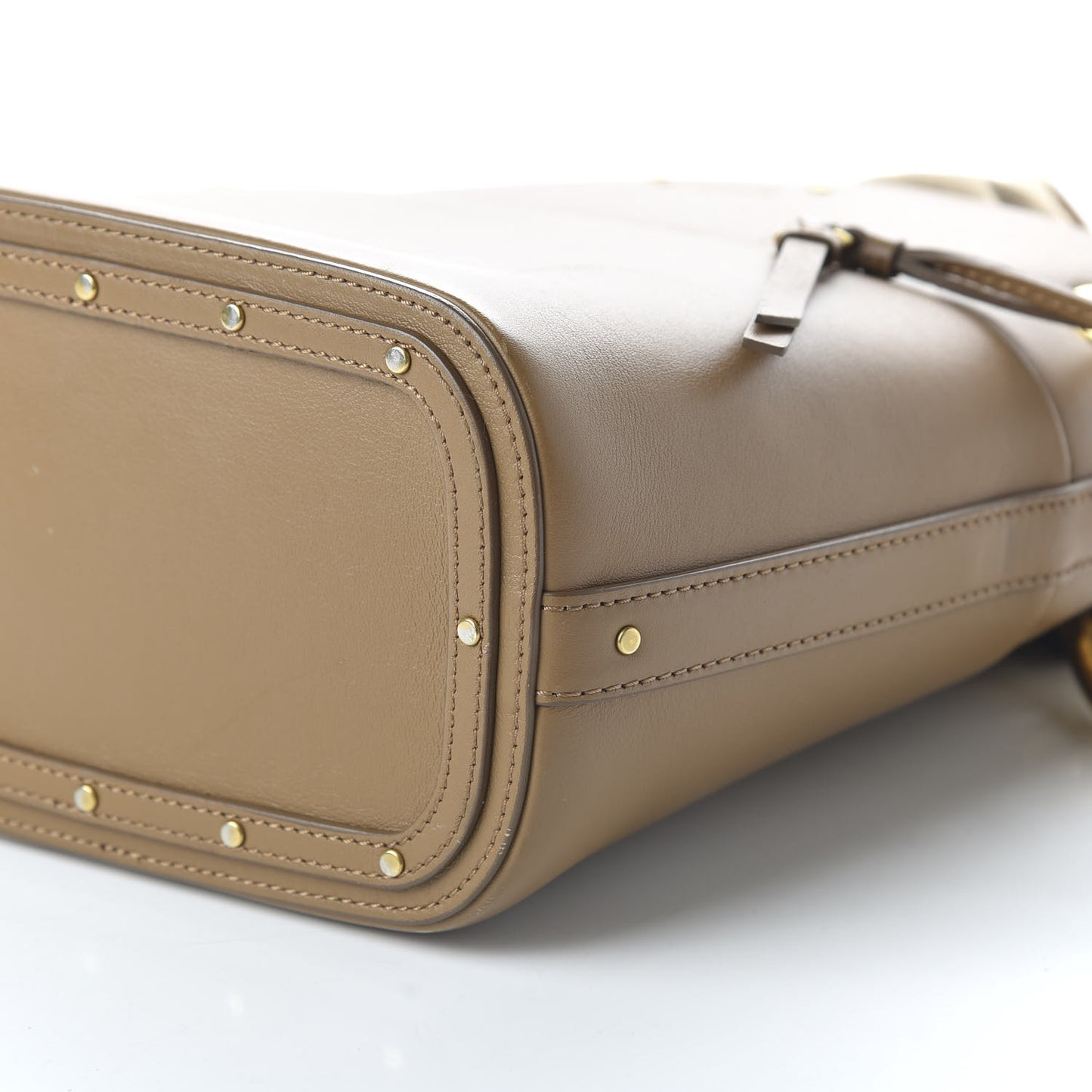Smooth Calfskin Small Roy Bucket Bag Nut