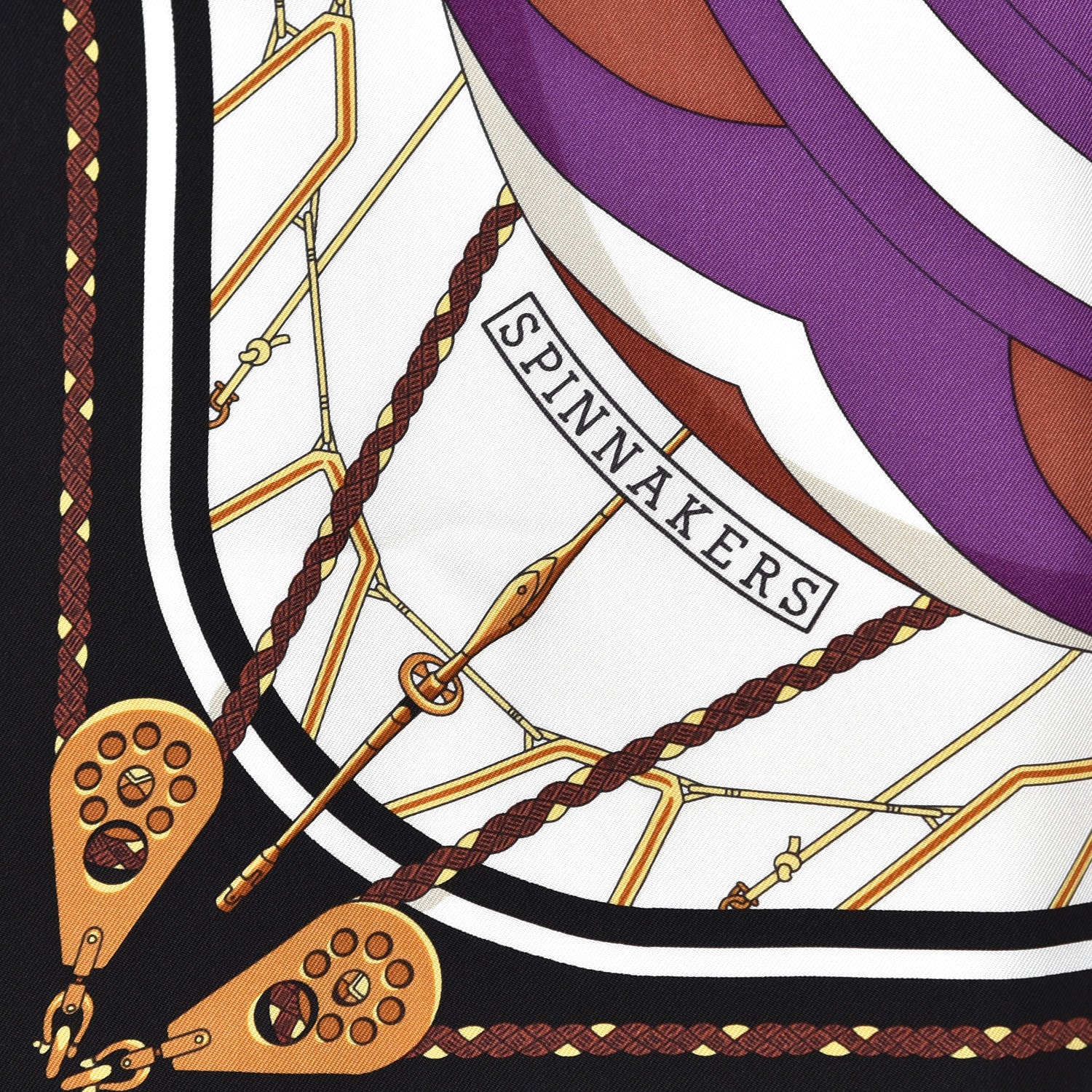 Hermes Silk Spinnakers Scarf 90 3 of 6