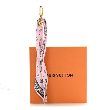 Louis Vuitton Monogram Bandana Bag Charm Pink 7 of 7
