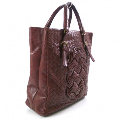 Bottega Veneta Nappa Intrecciato Tote Dark Red 3 of 11