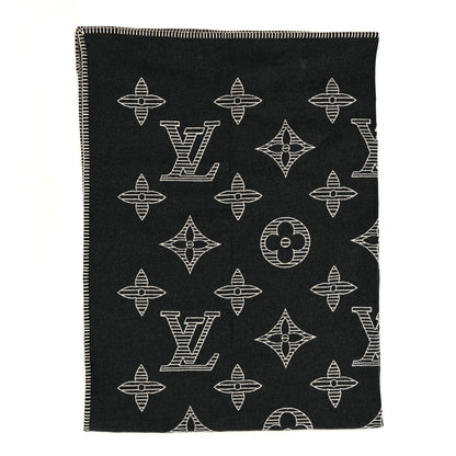 Louis Vuitton Wool Monogram Shadow Blanket Grey 1 of 4