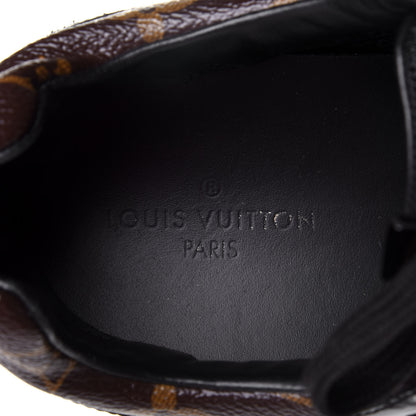 Louis Vuitton Suede Monogram Run Away Sneakers 40 Black 5 of 6
