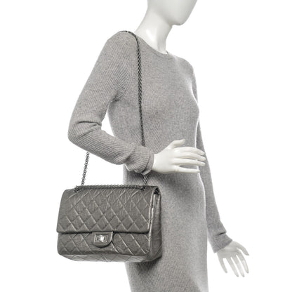 Chanel Metallic Aged Calfskin Quilted 2.55 Reissue 227 Flap Silver 2 of 8