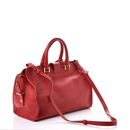 Saint Laurent Calfskin Small Classic Y Cabas Red 3 of 13