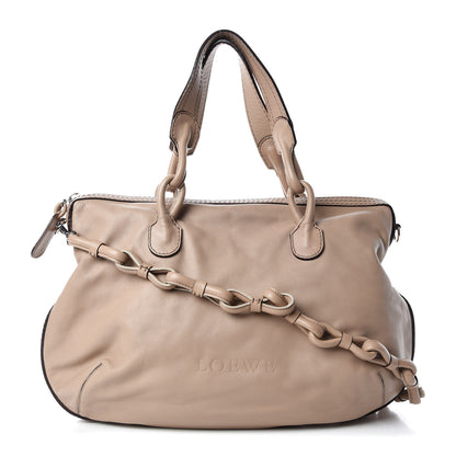 Loewe Calfskin Logo Shoulder Bag Mink 1 of 9