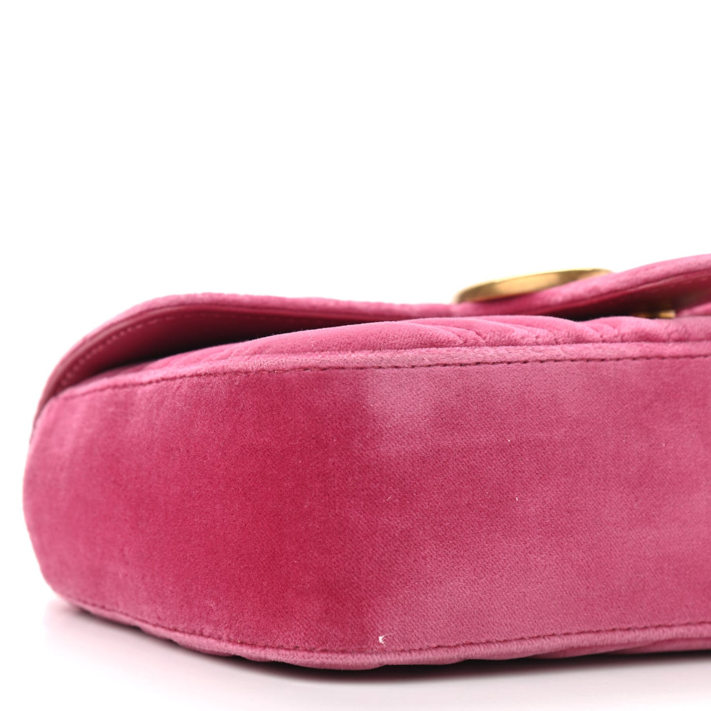 Velvet Matelasse Mini GG Marmont Shoulder Bag Light Raspberry Rose