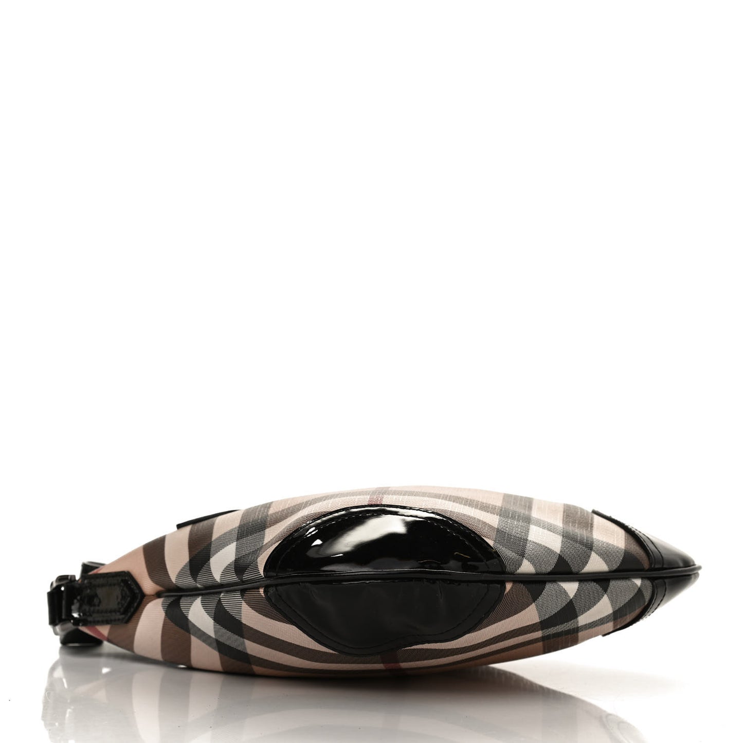 Patent Nova Check Dryden Crossbody Bag Black