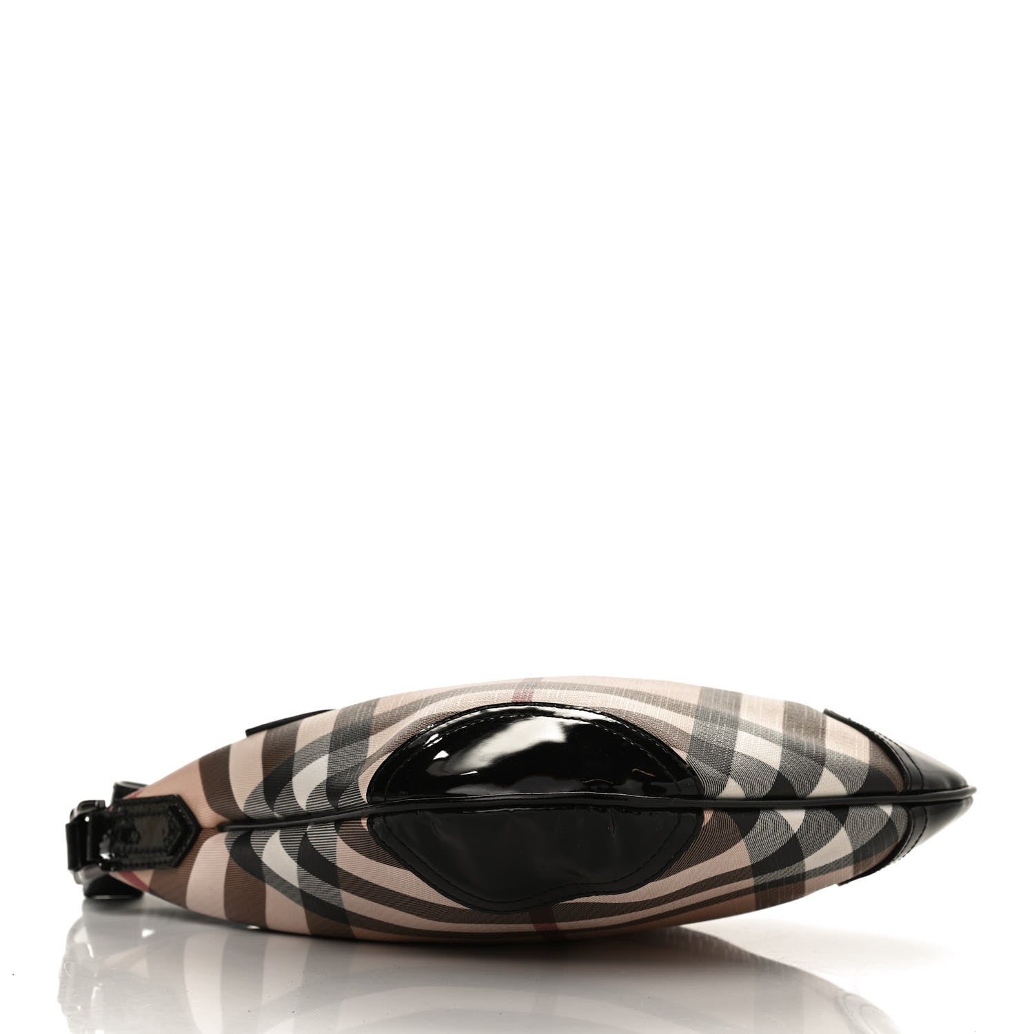 Burberry Patent Nova Check Dryden Crossbody Bag Black 4 of 12