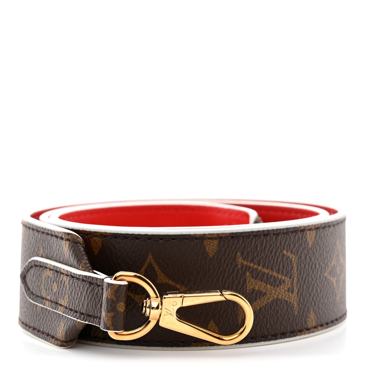 Monogram Bandouliere Shoulder Strap Red