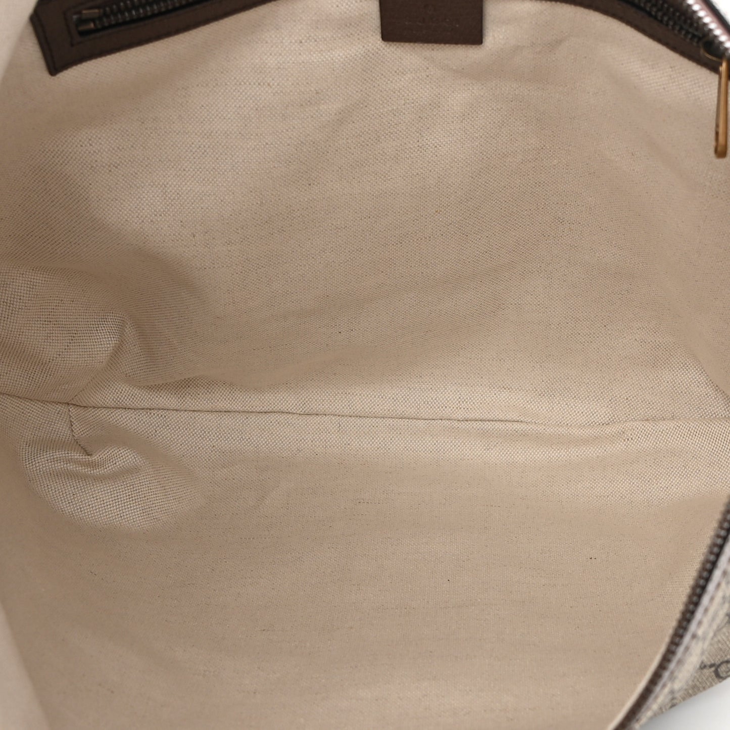 GG Supreme Monogram Web Ophidia Half Moon Hobo Brown