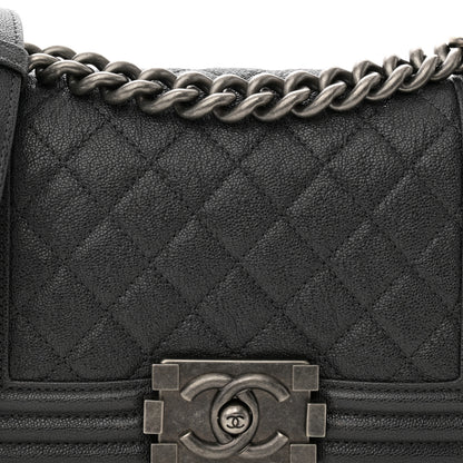 Chanel Caviar Quilted Small Boy Flap Grey 8 of 10