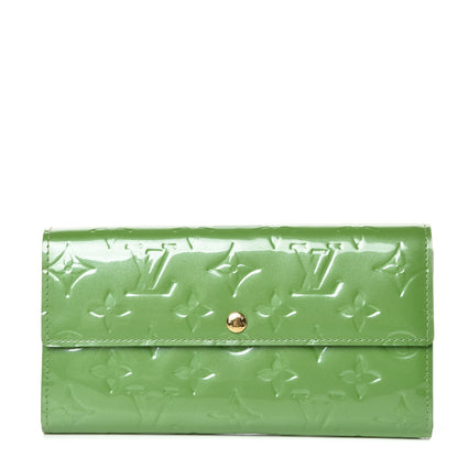Louis Vuitton Vernis Sarah Wallet Vert Tonic 1 of 8