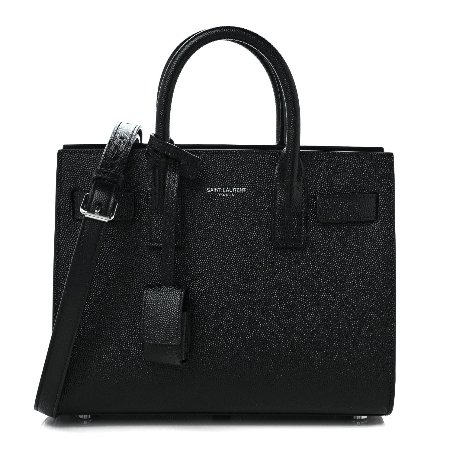 Saint Laurent Grain De Poudre Nano Sac De Jour Black 1 of 9