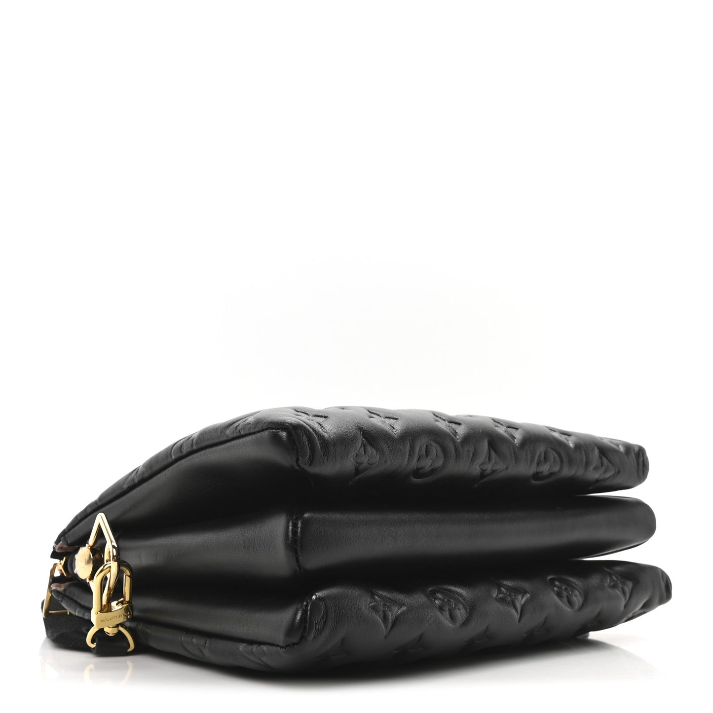 Lambskin Embossed Monogram Coussin PM Black