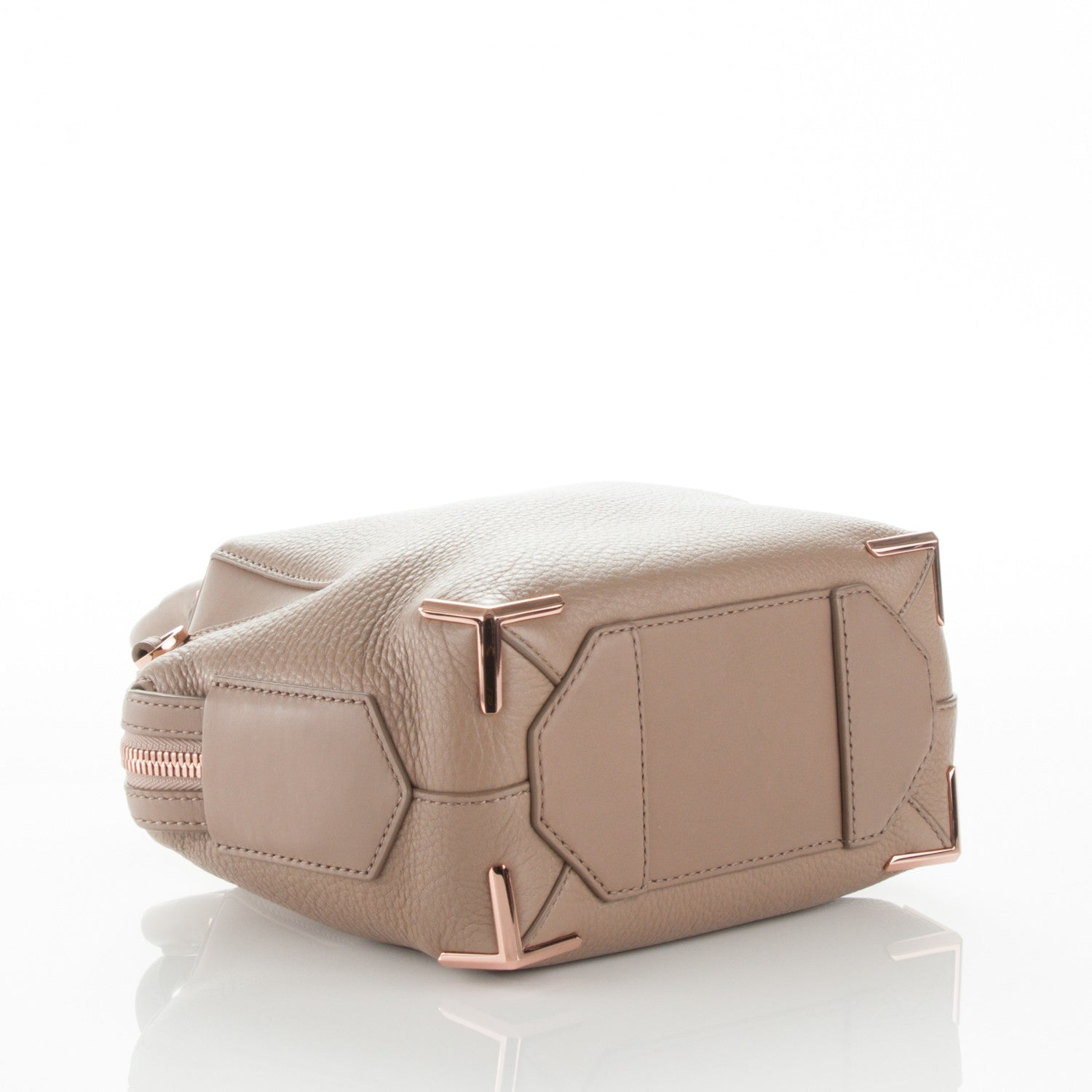 Alexander Wang Pebbled Calfskin Mini Emile Latte Rose Gold Hardware 4 of 7