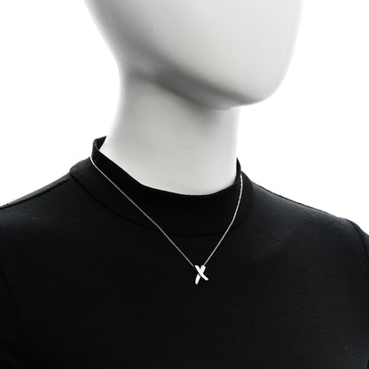 Tiffany Sterling Silver Paloma Picasso Graffiti X Pendant Necklace 2 of 5