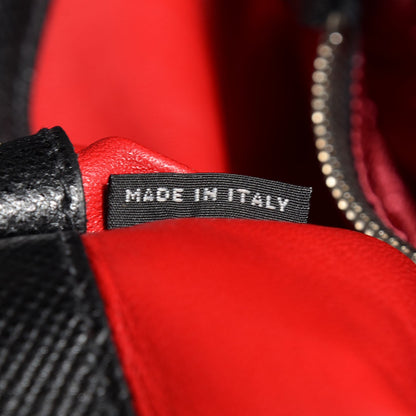 Prada Saffiano Cuir Twin Tote Nero Black 9 of 10