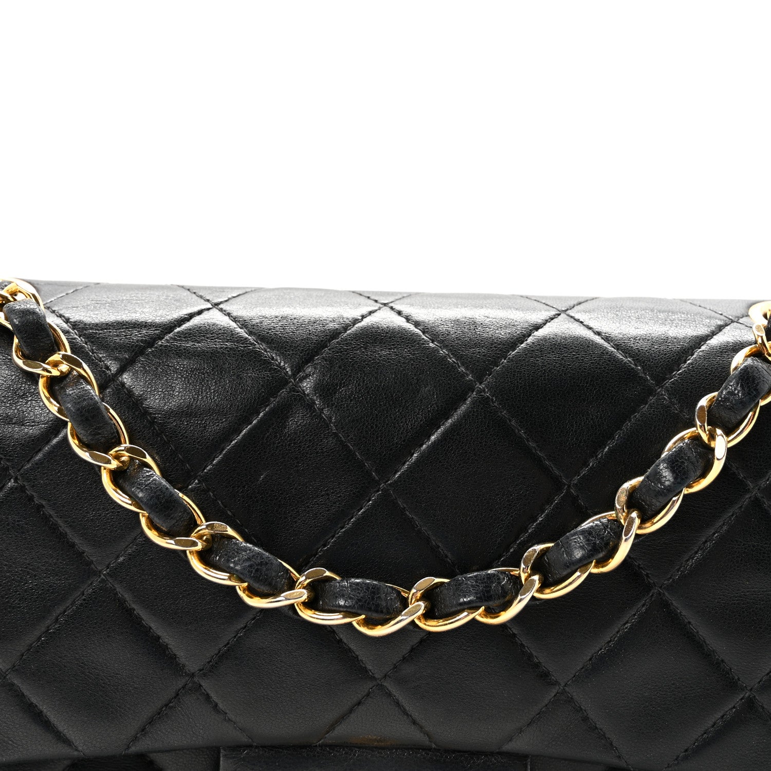 Chanel Lambskin Quilted Small Double Flap Black 9 of 11