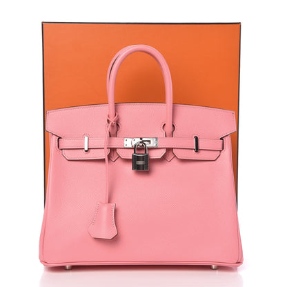 Hermes Epsom Birkin 25 Rose Confetti 34 of 34