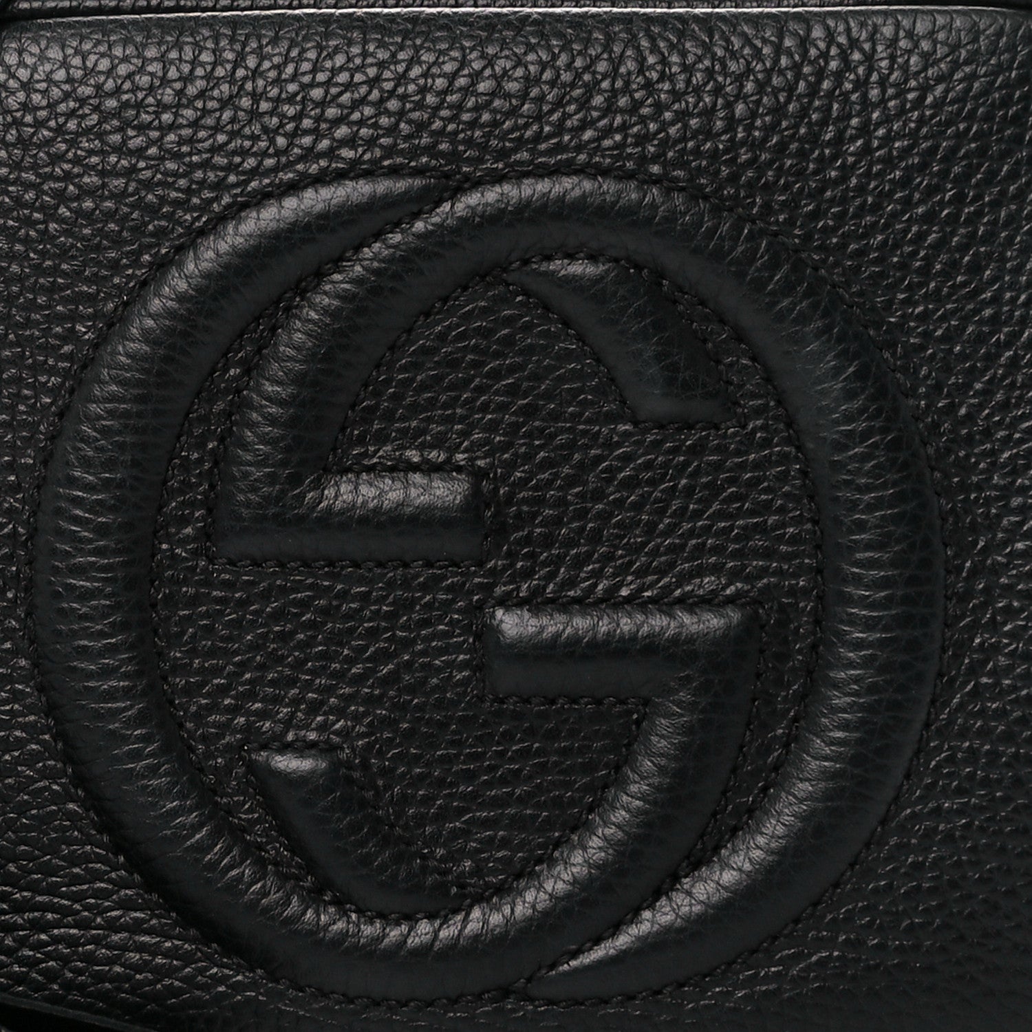 Gucci Pebbled Calfskin Small Soho Disco Bag Black 9 of 11