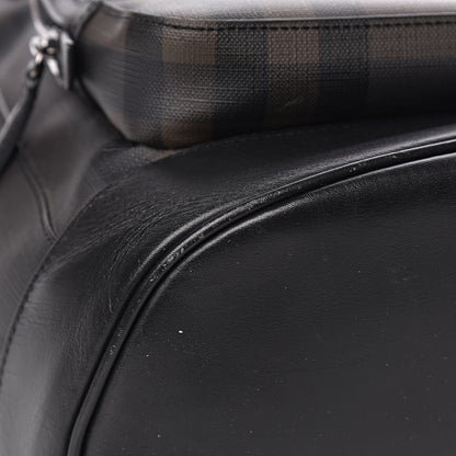 Burberry Smoked Check Backpack Black Brown 14 of 16