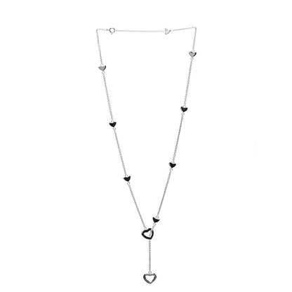 Tiffany Sterling Silver Heart Lariat Necklace 3 of 5