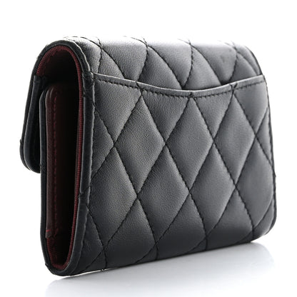 Chanel Lambskin Quilted 4 Key Holder Black 3 of 9