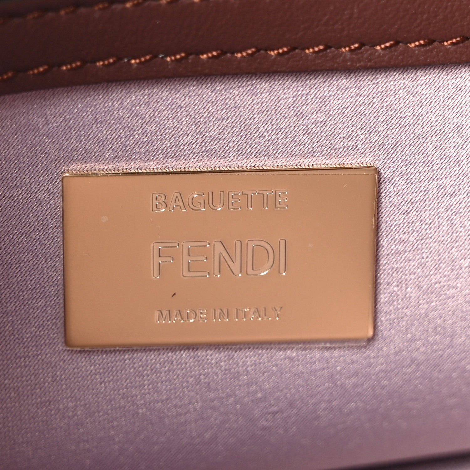 Fendi Suede Blooming Crystal Floral Baguette Mogano Anemone 6 of 11