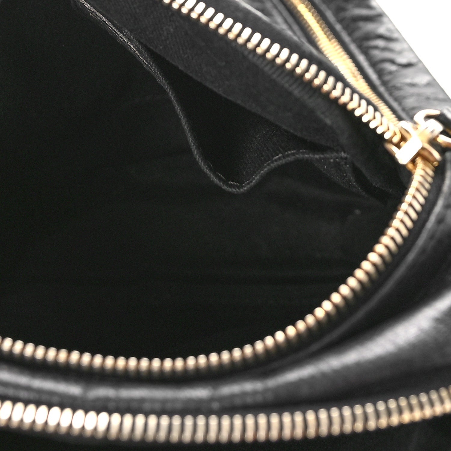 Chanel Lambskin Jersey Scales Zipper Shoulder Bag Black 6 of 10