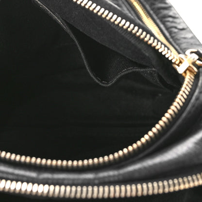 Chanel Lambskin Jersey Scales Zipper Shoulder Bag Black 6 of 10