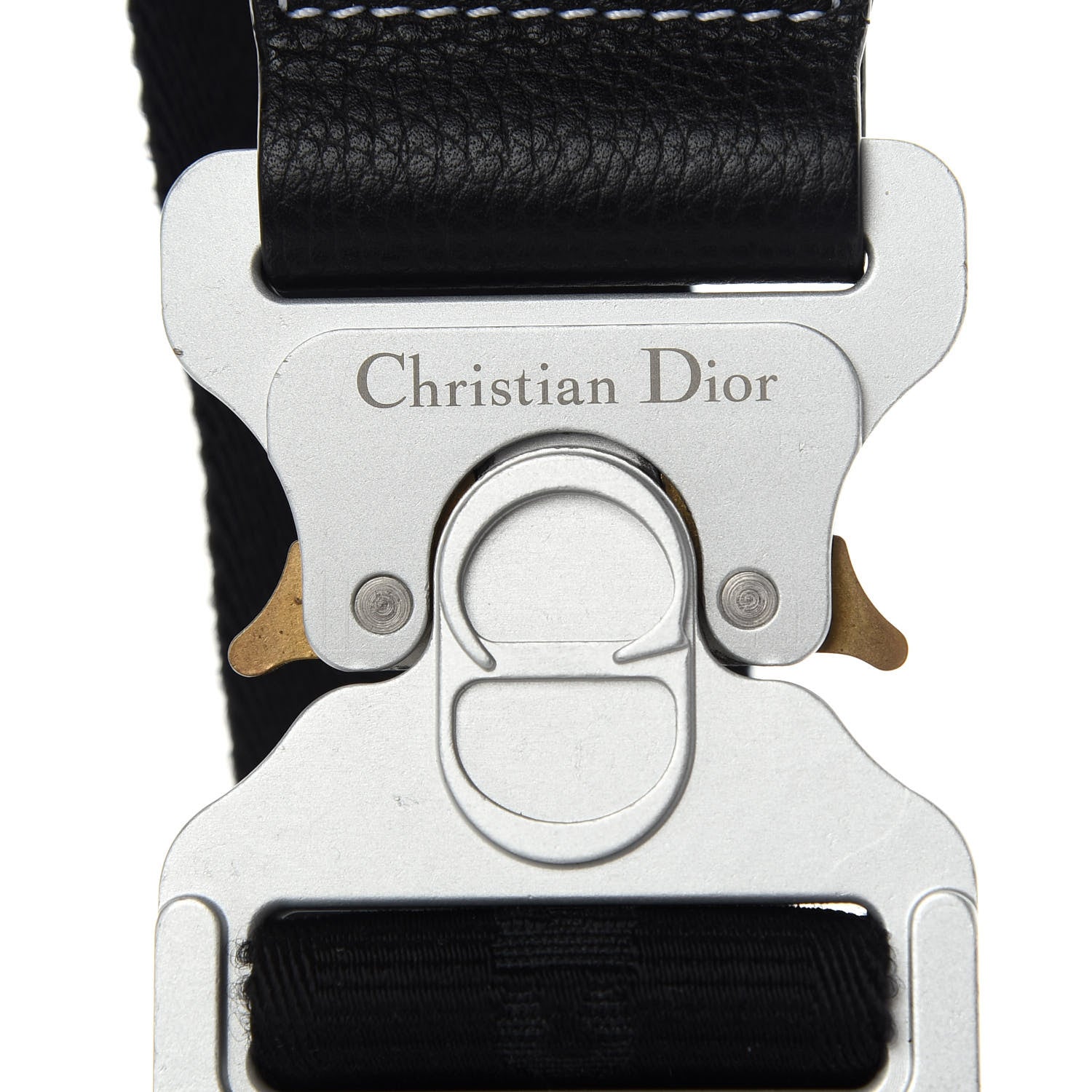 Christian Dior Calfskin Mens Saddle Bag Black 9 of 12