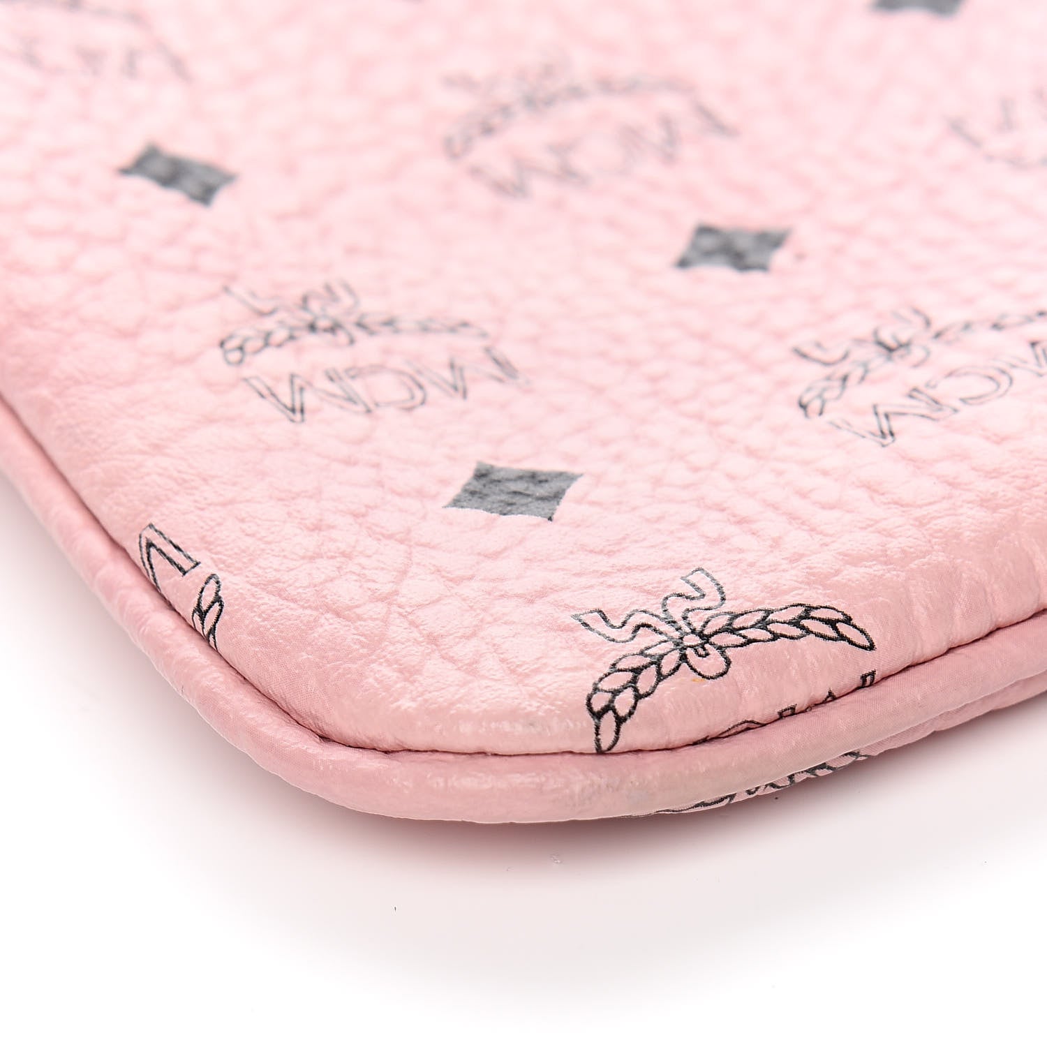 MCM Viseto Stark Wristlet Pouch Pink 8 of 10