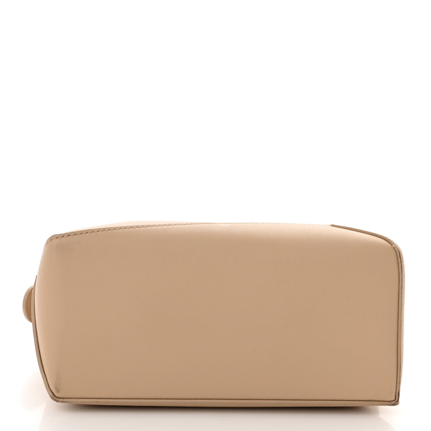 Classic Calfskin Small Puzzle Edge Bag Soft White Paper Craft