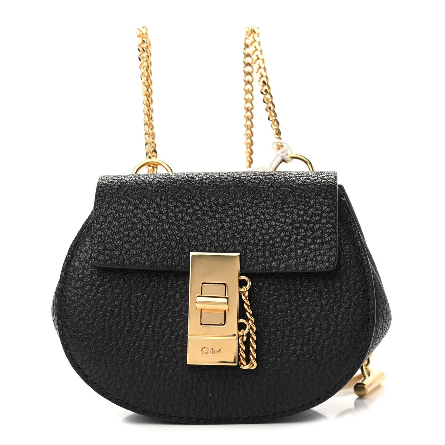 Grained Lambskin Mini Drew Crossbody Backpack Black
