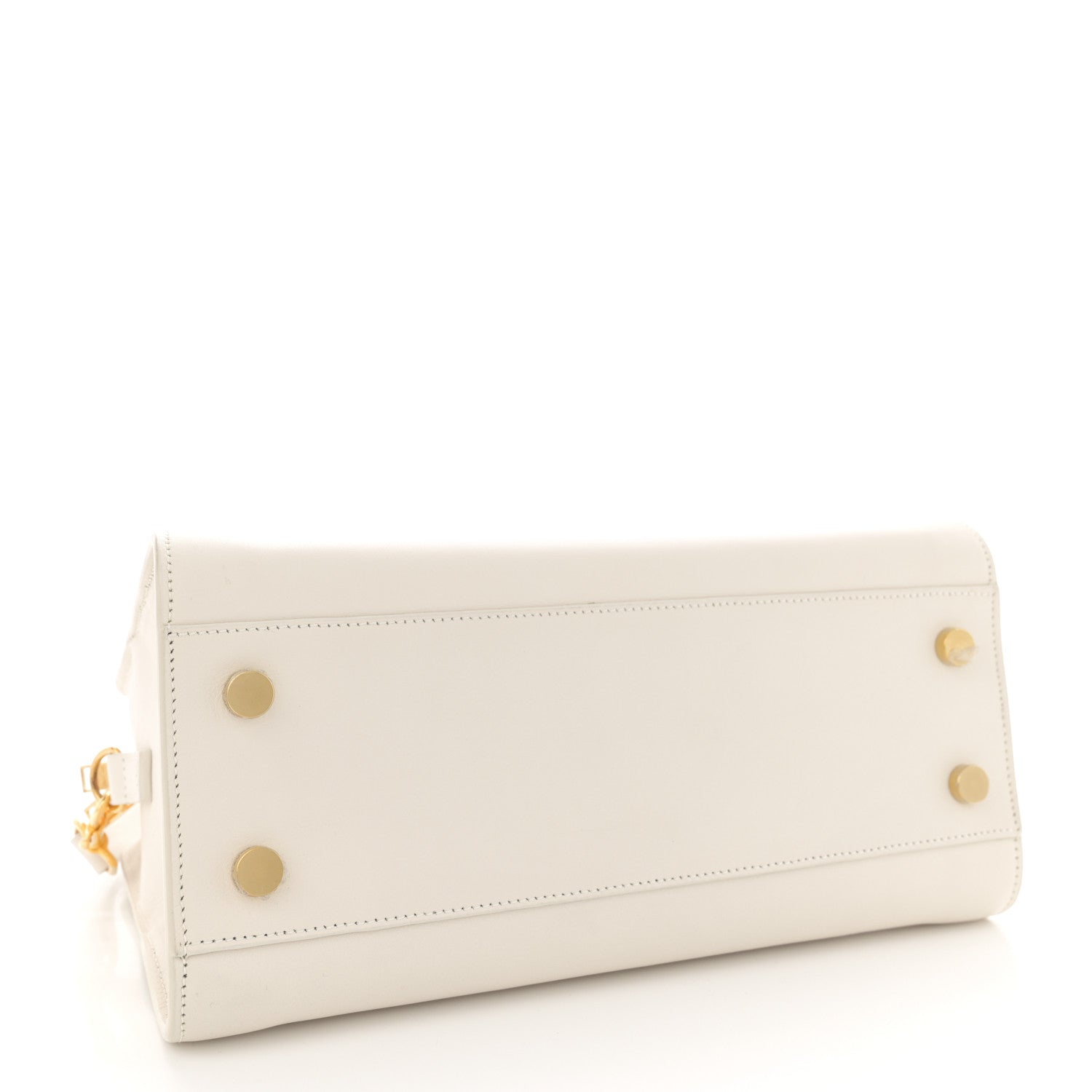 Saint Laurent Calfskin Monogram Baby Cabas Dove White 4 of 15
