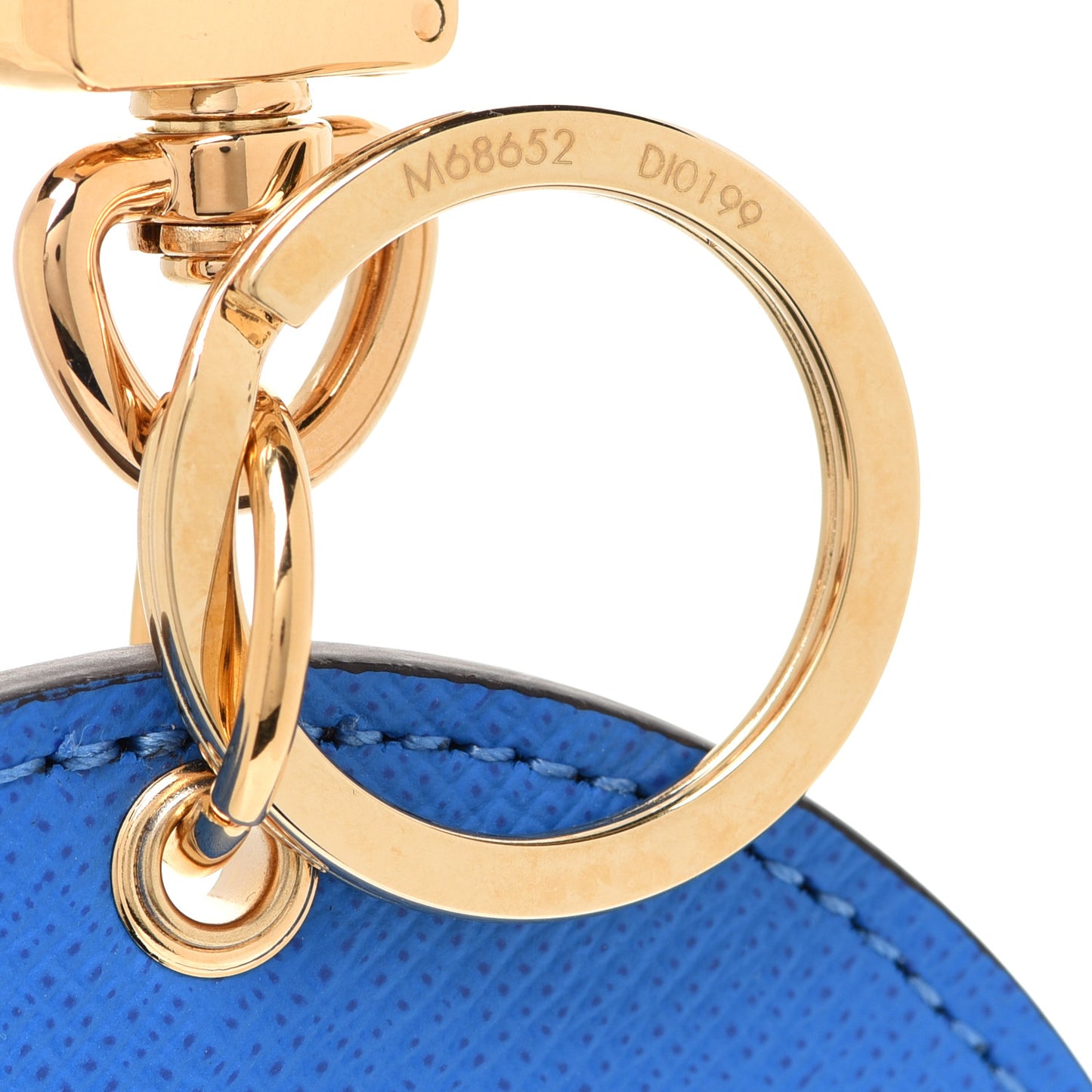 Monogram 2019 Christmas Animation Venice Bag Charm Key Ring Blue
