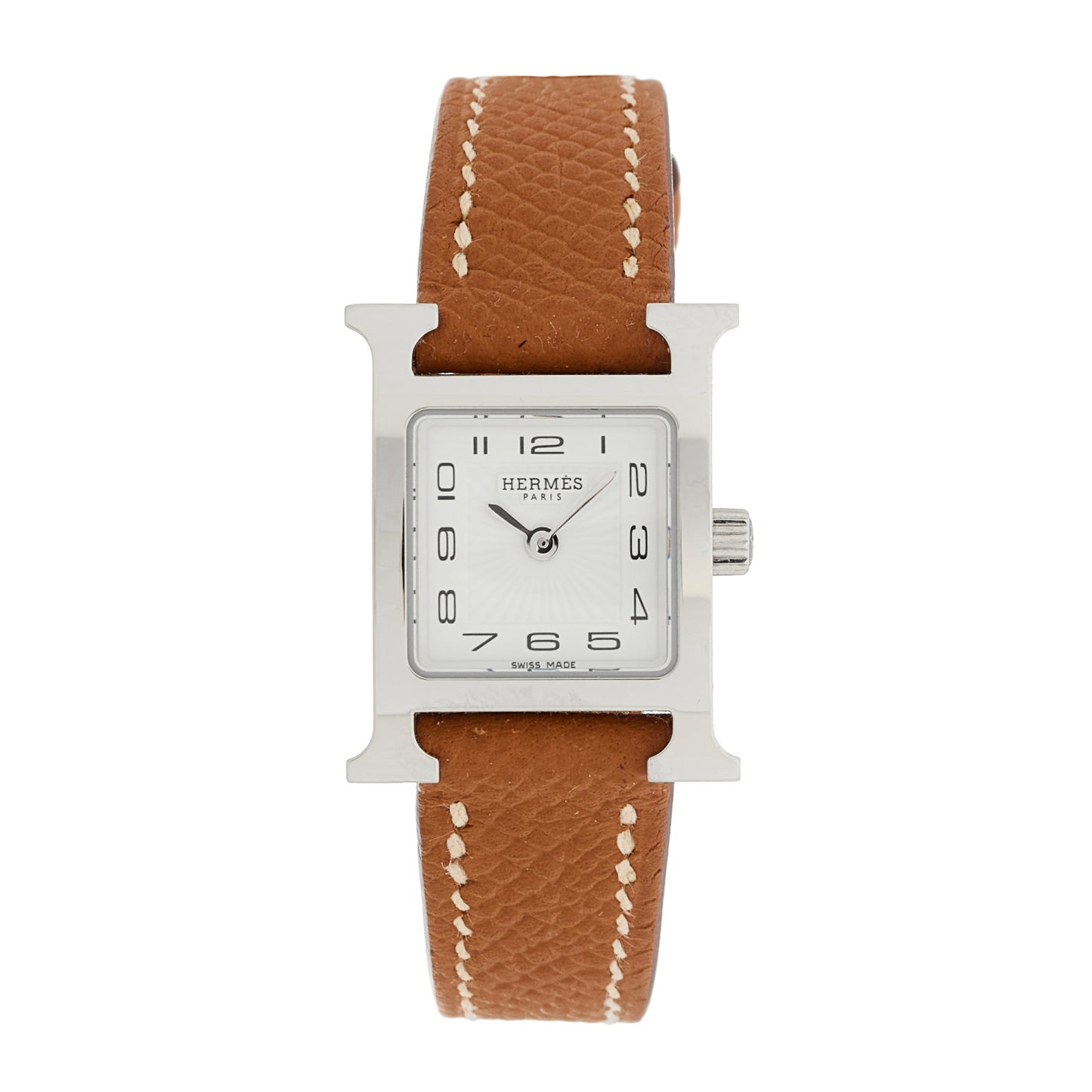 Stainless Steel Epsom 17.2mm Heure H Hour Quartz Watch Gold