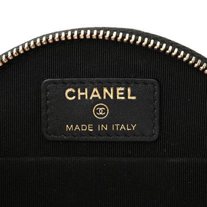 Chanel Caviar Quilted Round Handle With Care Vanity With Chain Black 7 of 12