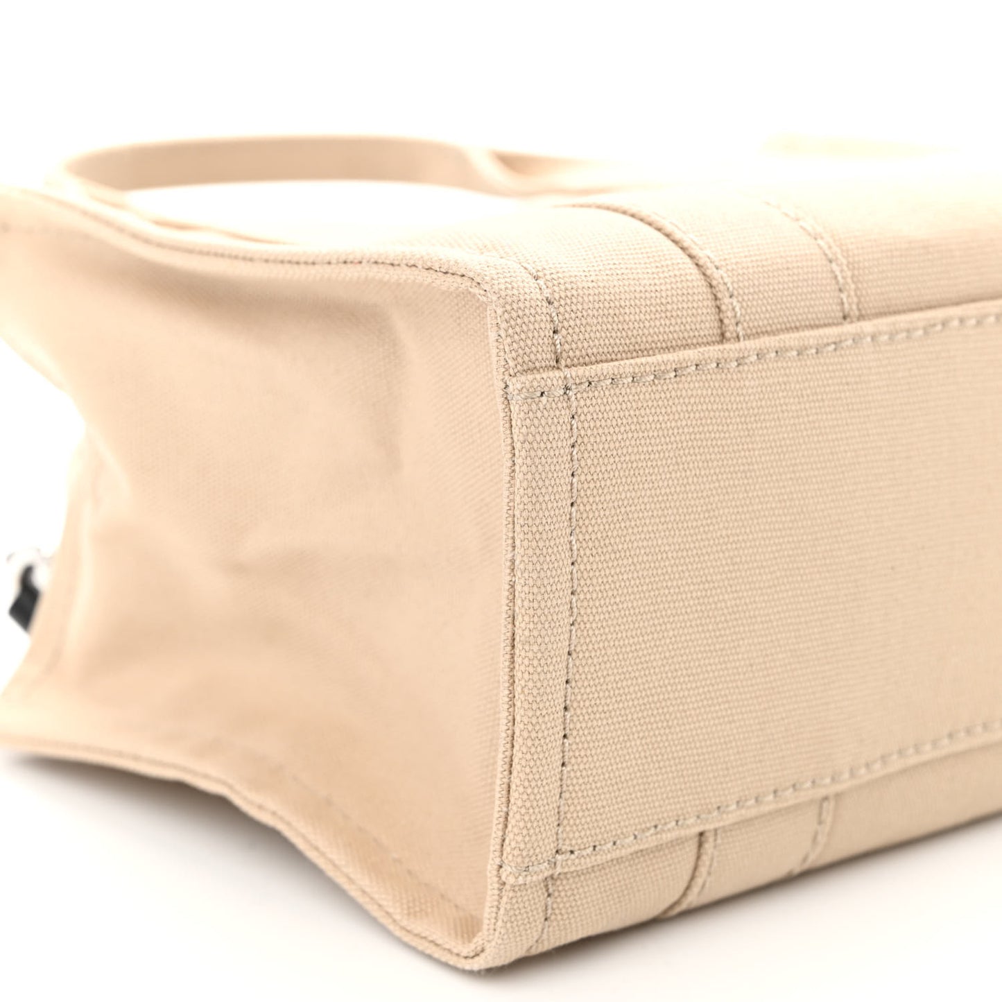 Cotton Canvas Mini The Traveler Tote Bag Beige