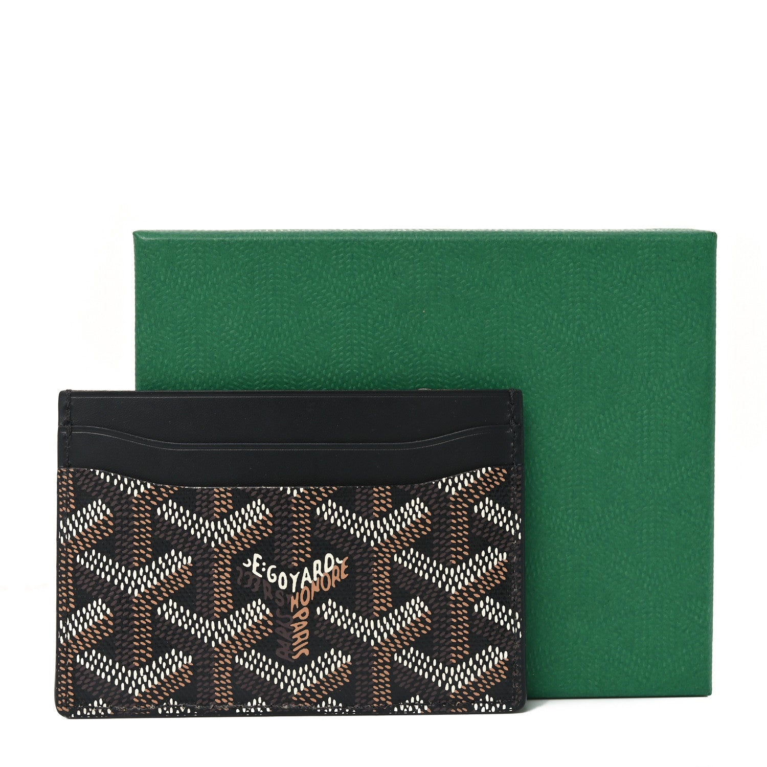 Goyard Goyardine Saint Sulpice Card Holder Black 7 of 7