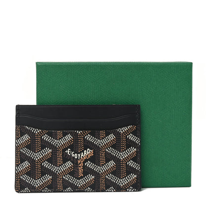 Goyard Goyardine Saint Sulpice Card Holder Black 7 of 7