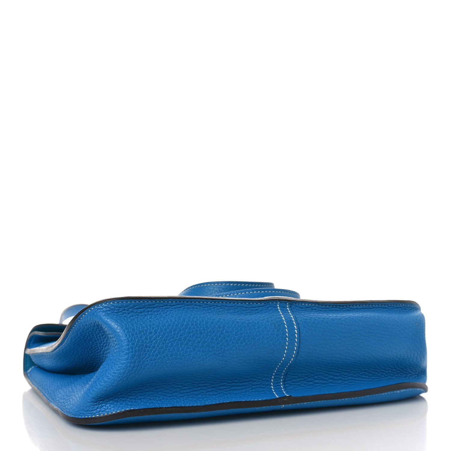 Hermes Taurillon Clemence Halzan 31 GM Bleu Zanzibar 4 of 9