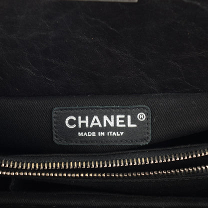 Chanel Aged Calfskin Quilted Reissue 2.55 Tote Black 6 of 8